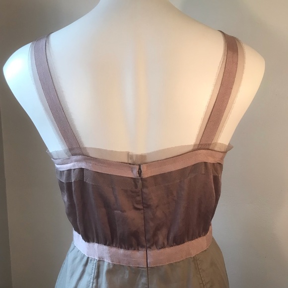 LOFT Ann Taylor Dress, Petite, NWOT (New Without Tags), Ribbons and Mesh, Bronze - Picture 9 of 16